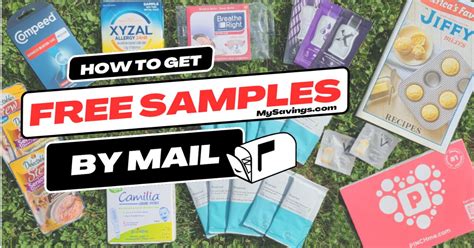 freebies and samples by mail.
